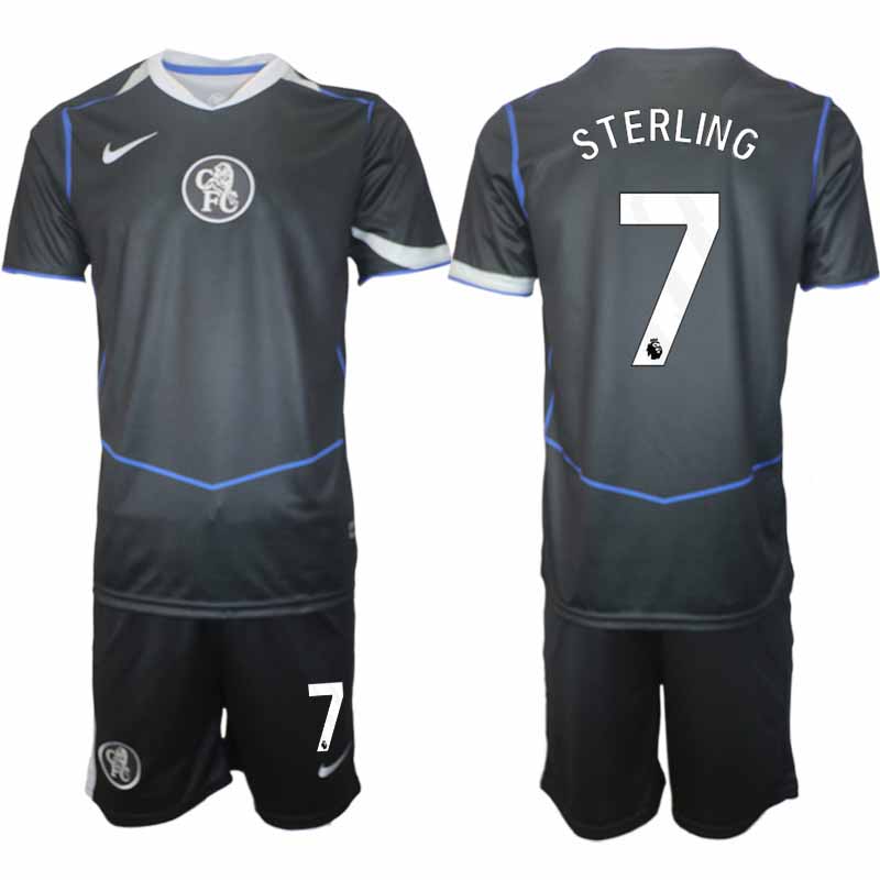 Chelsea Raheem Sterling #7 Herr Tredjeställ 2025-26 Tröja + Shorts