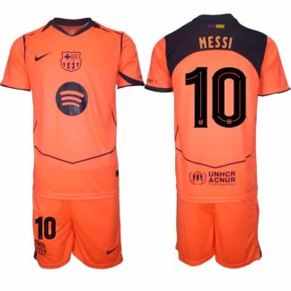 FC Barcelona Herr Tredjeställ Lionel Messi #10 UEFA Champions League 2025-26 Tröja + Shorts