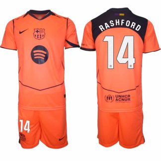 FC Barcelona Marcus Rashford #14 Herr Tredjeställ 2025-26 Tröja + Shorts