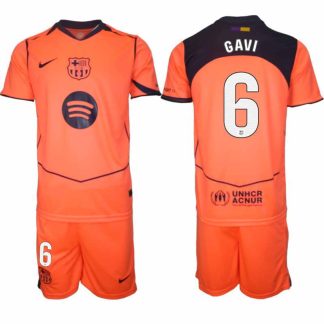 FC Barcelona Paez Gavi #6 Herr Tredjeställ 2025-26 Tröja + Shorts
