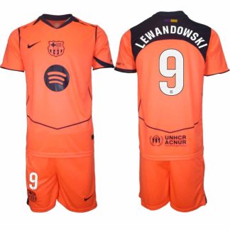FC Barcelona Robert Lewandowski #9 Herr Tredjeställ 2025-26 Tröja + Shorts