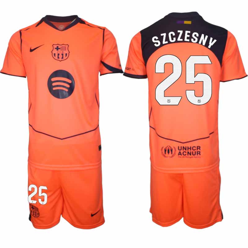 FC Barcelona Wojciech Szczesny #25 Herr Tredjeställ 2025-26 Tröja + Shorts