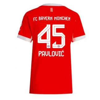 FC Bayern München Aleksandar Pavlović #45 Dam Hemmatröja 2025–26 Kortärmad