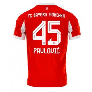 FC Bayern München Aleksandar Pavlović #45 Herr Hemmatröja 2025–26 Kortärmad