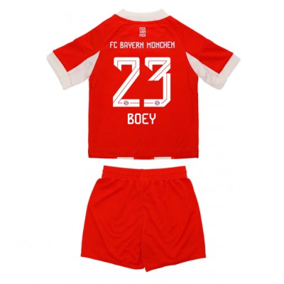 FC Bayern München Barn Hemmaställ 2025/26 Sacha Boey #23 Kortärmad + Shorts