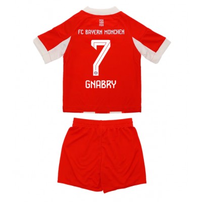 FC Bayern München Barn Hemmaställ 2025/26 Serge Gnabry #7 Kortärmad + Shorts