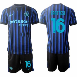 Inter Milan Davide Frattesi #16 Herr Hemmaställ 2025-26 Tröja + Shorts