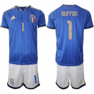 Italien 2026 FIFA VM Herr Hemmaställ #1 Gianluigi Buffon Tröja + Shorts