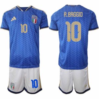 Italien 2026 FIFA VM Herr Hemmaställ #10 Roberto Baggio Tröja + Shorts