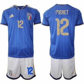 Italien 2026 FIFA VM Herr Hemmaställ #12 Alex Meret Tröja + Shorts