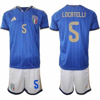 Italien 2026 FIFA VM Herr Hemmaställ #5 Manuel Locatelli Tröja + Shorts