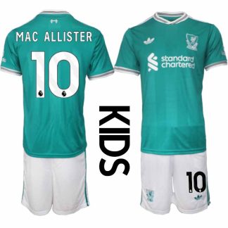 Liverpool FC Alexis Mac Allister #10 Barn Tredjeställ 2025-26 Tröja + Shorts
