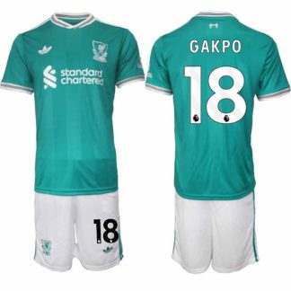 Liverpool FC Cody Gakpo #18 Herr Tredjeställ 2025-26 Tröja + Shorts