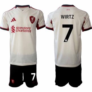 Liverpool FC Florian Wirtz #7 Herr Bortaställ 2025-26 Tröja + Shorts