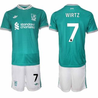 Liverpool FC Florian Wirtz #7 Herr Tredjeställ 2025-26 Tröja + Shorts