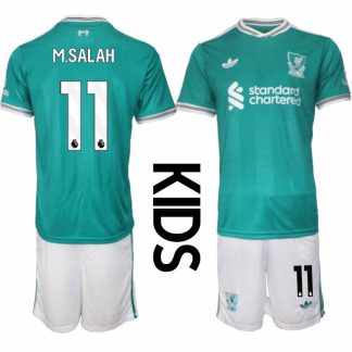 Liverpool FC Mohamed Salah #11 Barn Tredjeställ 2025-26 Tröja + Shorts