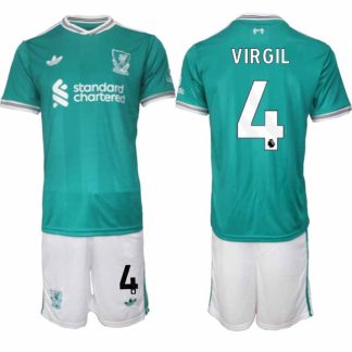 Liverpool FC Virgil van Dijk #4 Herr Tredjeställ 2025-26 Tröja + Shorts