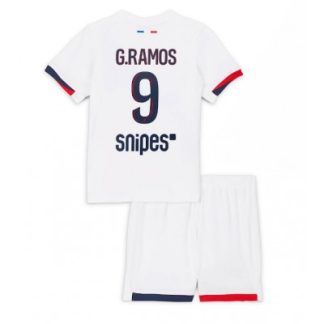 Paris Saint-Germain Barn Bortaställ 2025/26 Gonçalo Ramos 9 Kortärmad Tröja + Shorts
