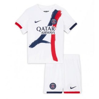 Paris Saint-Germain Barn Bortaställ 2025/26 – Kortärmad Fotbollströja + Shorts