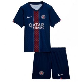 Paris Saint-Germain Barn Hemmaställ 2025/26 – Kortärmad Fotbollströja + Shorts