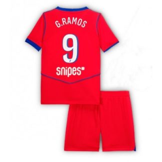 Paris Saint-Germain Barn Tredjeställ 2025/26 Gonçalo Ramos 9 Kortärmad Tröja + Shorts