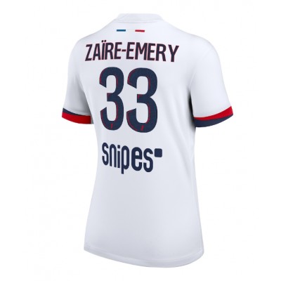Paris Saint-Germain Dam Bortatröja 2025/26 Warren Zaire-Emery 33 Kortärmad Fotbollströja
