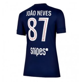 Paris Saint-Germain Dam Hemmatröja 2025/26 João Neves 87 Kortärmad Fotbollströja