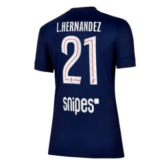 Paris Saint-Germain Dam Hemmatröja 2025/26 Lucas Hernandez 21 Kortärmad Fotbollströja