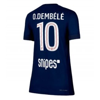 Paris Saint-Germain Dam Hemmatröja 2025/26 Ousmane Dembélé 10 Kortärmad Fotbollströja
