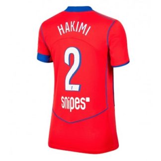 Paris Saint-Germain Dam Tredjetröja 2025/26 Achraf Hakimi 2 Kortärmad Fotbollströja