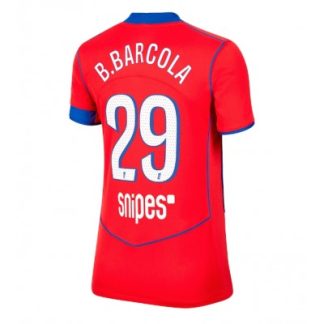 Paris Saint-Germain Dam Tredjetröja 2025/26 Bradley Barcola 29 Kortärmad Fotbollströja
