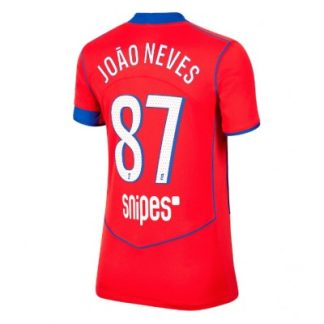 Paris Saint-Germain Dam Tredjetröja 2025/26 João Neves 87 Kortärmad Fotbollströja