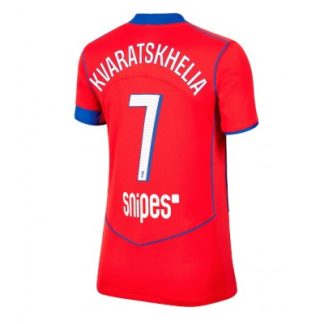 Paris Saint-Germain Dam Tredjetröja 2025/26 Khvicha Kvaratskhelia 7 Kortärmad Fotbollströja