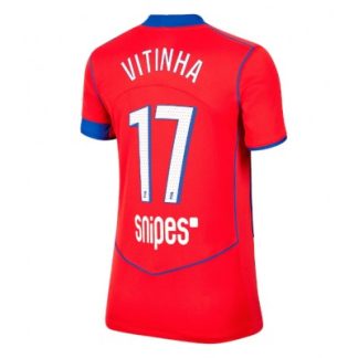 Paris Saint-Germain Dam Tredjetröja 2025/26 Vitinha 17 Kortärmad Fotbollströja