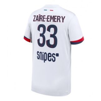 Paris Saint-Germain Herr Bortatröja 2025/26 Warren Zaire-Emery 33 Kortärmad Fotbollströja