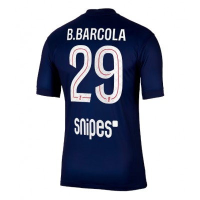 Paris Saint-Germain Herr Hemmatröja 2025/26 Bradley Barcola 29 Kortärmad Fotbollströja