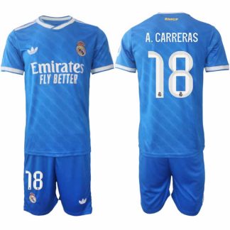 Real Madrid Álvaro Carreras #18 Herr Tredjeställ 2025-26 Tröja + Shorts