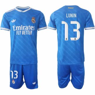 Real Madrid Andriy Lunin #13 Herr Tredjeställ 2025-26 Tröja + Shorts