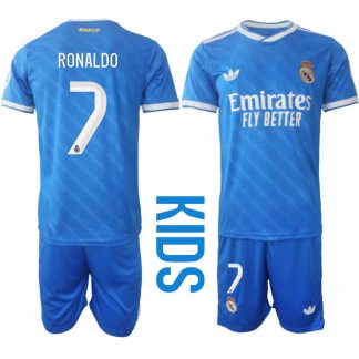 Real Madrid Cristiano Ronaldo #7 Barn Tredjeställ 2025-26 Tröja + Shorts