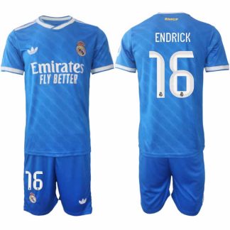 Real Madrid Endrick #16 Herr Tredjeställ 2025-26 Tröja + Shorts