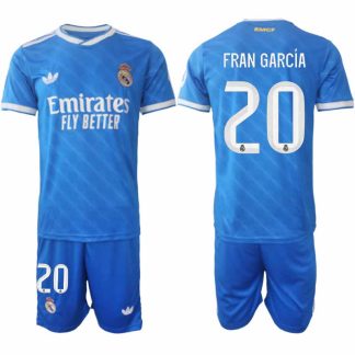 Real Madrid Fran García #20 Herr Tredjeställ 2025-26 Tröja + Shorts