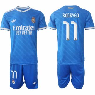 Real Madrid Rodrygo #11 Herr Tredjeställ 2025-26 Tröja + Shorts