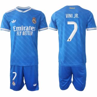 Real Madrid Vinicius Junior #7 Herr Tredjeställ 2025-26 Tröja + Shorts