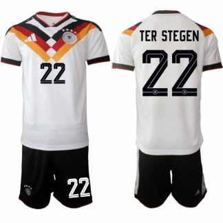 Tyskland 2026 VM Hemmaställ Herr Marc-André ter Stegen #22 Kortärmad Tröja + Shorts