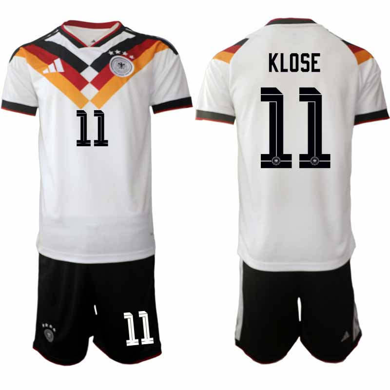 Tyskland 2026 VM Hemmaställ Herr Miroslav Klose #11 Kortärmad Tröja + Shorts