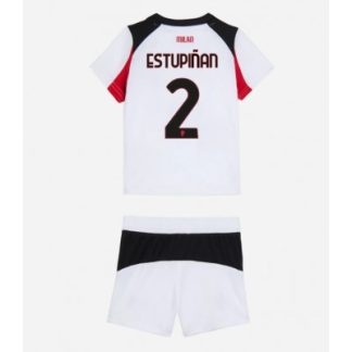 AC Milan 2025/26 Bortatröja Barn Set – Pervis Estupiñán #2 Kortärmad Fotbollströja med Shorts
