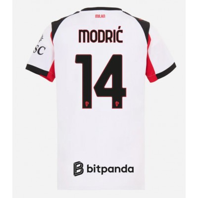 AC Milan 2025/26 Bortatröja Dam Luka Modrić #14 Kortärmad Fotbollströja