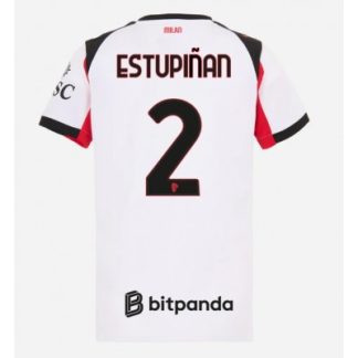 AC Milan 2025/26 Bortatröja Dam Pervis Estupiñán #2 Kortärmad Fotbollströja