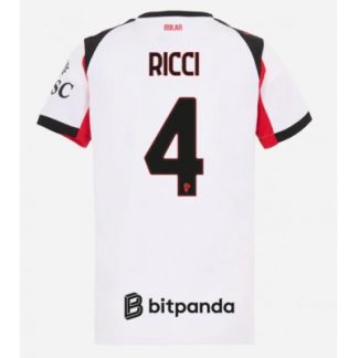 AC Milan 2025/26 Bortatröja Dam Samuele Ricci #4 Kortärmad Fotbollströja