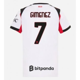 AC Milan 2025/26 Bortatröja Dam Santiago Giménez #7 Kortärmad Fotbollströja